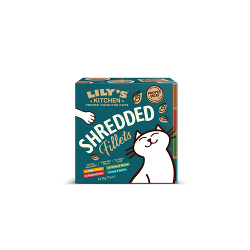 Lily's Kitchen Shredded Fillets Tins Multipack  (8x70g) - MyStetho Veterinary