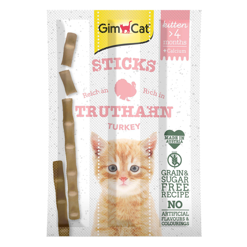 GimCat Bâtonnets Kitten à la dinde 3pcs - MyStetho Veterinary