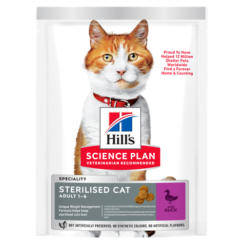 Hill's Science Plan Sterilised Cat Adult Duck 3 kg - MyStetho Veterinary