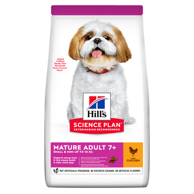 Hill's Science Plan Small & Mini Mature Adult 7+ Chicken 1.5 kg - MyStetho Veterinary