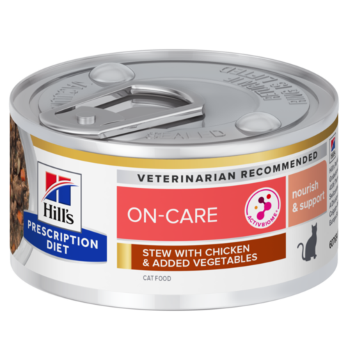 Hill's PRESCRIPTION DIET On-Care Mijoté pour Chat au Poulet et Légumes ajoutés 82 g - MyStetho Veterinary