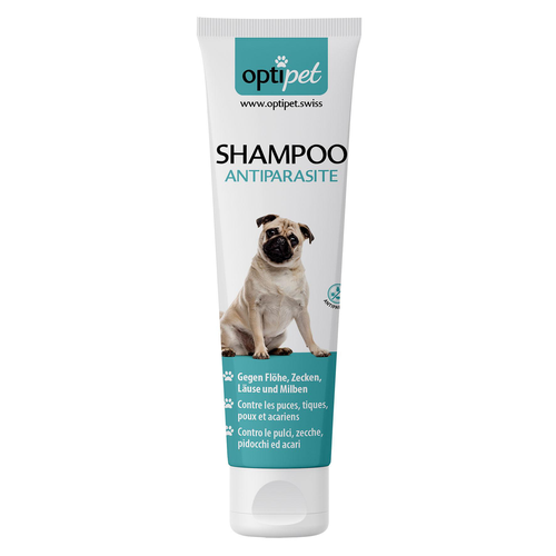 Optipet Shampoo Antiparasit pour chiens, 250ml - MyStetho Veterinary