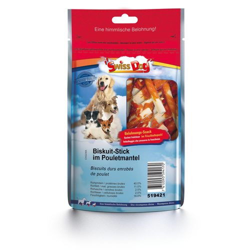 SwissDog Sticks biscuits enrobés de poulet - MyStetho Veterinary