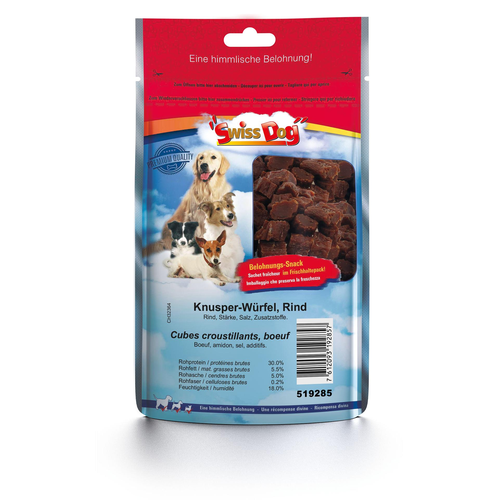 SwissDog cubes croustillants, boeuf - MyStetho Veterinary