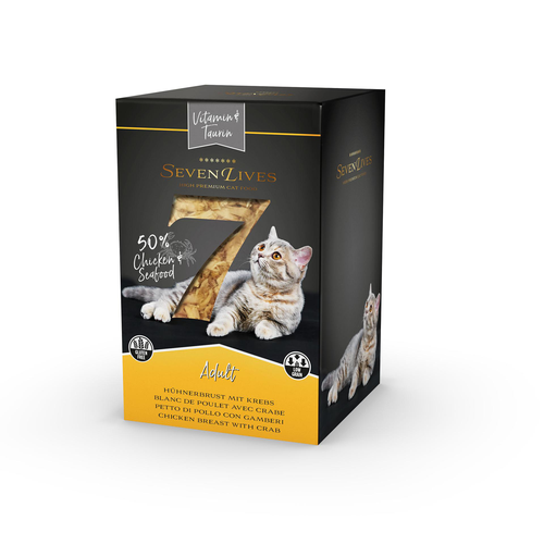 SevenLives Blanc de poulet avec crabe, taurine en Jelly - MyStetho Veterinary