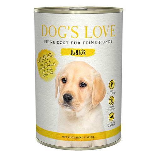 Dog&#039;s Love Junior volaille, courgette &amp; pomme 400g - MyStetho Veterinary