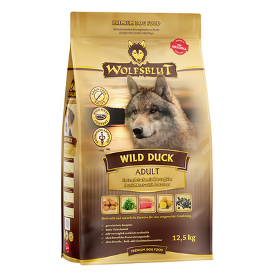 Wolfblut Canine Adult Wild Duck - canard avec pomme de terre 12.5kg - MyStetho Veterinary