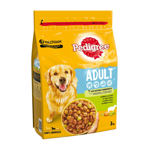 Pedigree Adult avec agneau, 3kg - MyStetho Veterinary