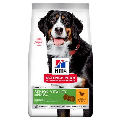 Hill's Science Plan Senior Vitality Large Breed Mature Adult 6+ Chicken 14 kg - MyStetho Veterinary