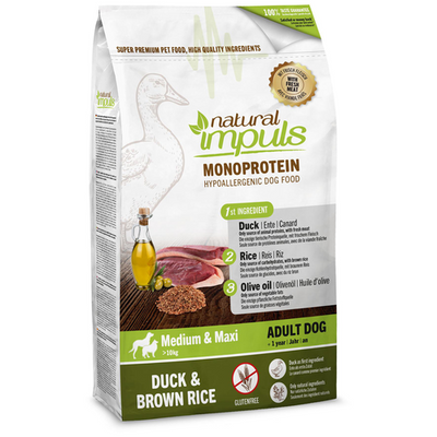 Natural impuls Adult canard &amp; riz brun - MyStetho Veterinary