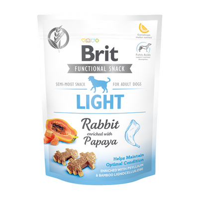 Brit Functional Snack Light Rabbit - Lapin + Papaye  150g - MyStetho Veterinary