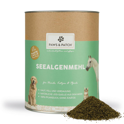 Paws&Patch FARINE D'ALGUES MARINES pour chiens, chats et chevaux 500g - MyStetho Veterinary