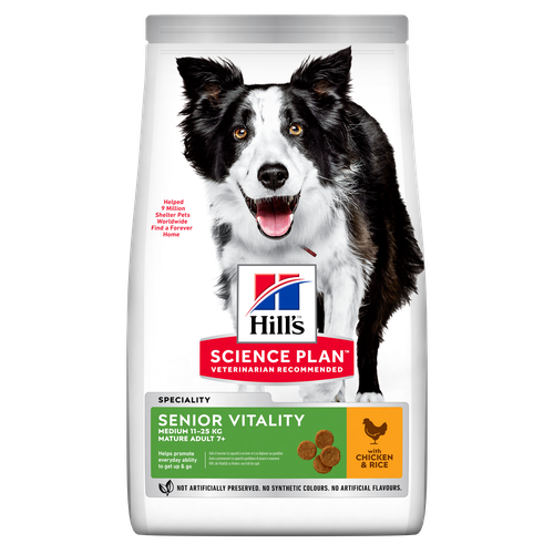 Hill's Science Plan Senior Vitality Medium Mature Adult 7+ Chicken 2.5 kg - MyStetho Veterinary