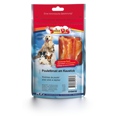 SwissDog Poitrines de poulet au stick à mâcher - MyStetho Veterinary