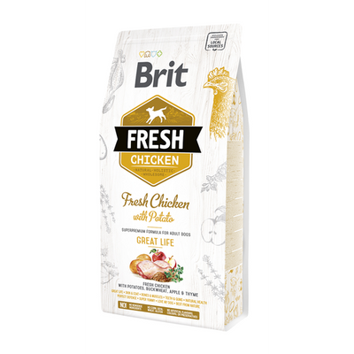 Brit Fresh Brit Fresh Dog - Adulte - Poulet - La vie en grand 2,5kg - MyStetho Veterinary