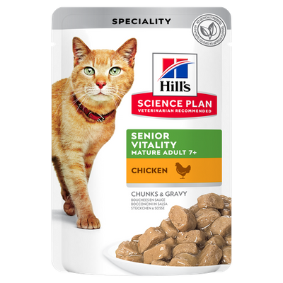 Hill's Science Plan Senior Vitality Mature Adult 7+ Chicken 85 g - MyStetho Veterinary