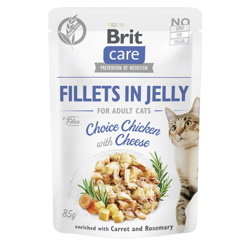 Brit Care Cat Brit Care Cat - Filets en gelée - Poulet au fromage 85g - MyStetho Veterinary