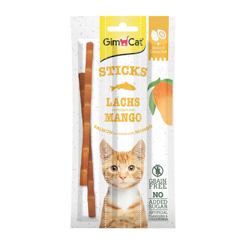 GimCat Superfood sticks duo, salmon &amp; mangue - MyStetho Veterinary