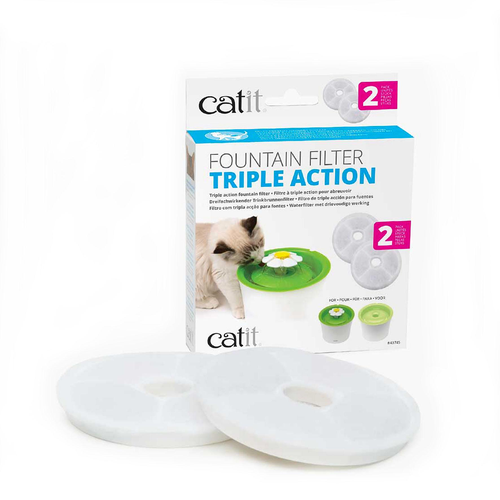 Catit 2.0 Triple Action Filter 2er Pack Ersatzfilter zu Flower Fountain - MyStetho Veterinary