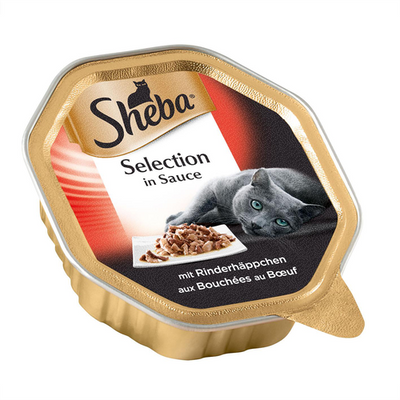 Sheba Selection en sauce en-cas de boeuf, barquette 85g - MyStetho Veterinary