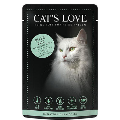 CAT&#039;S LOVE Adult Dinde pure, 85g - MyStetho Veterinary