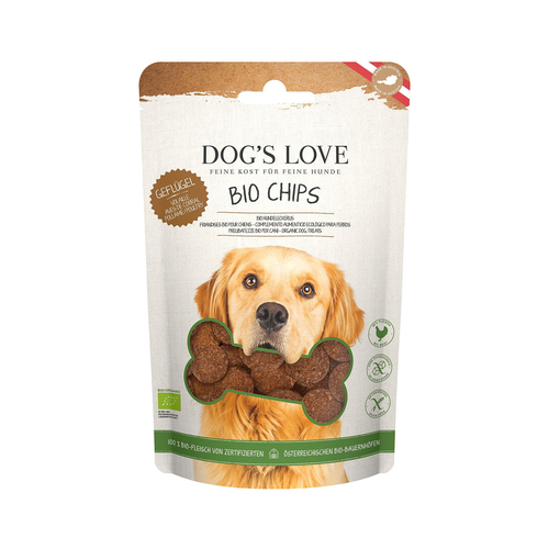 Dog&#039;s Love CHIPS BIO volaille 150g - MyStetho Veterinary