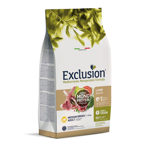 Exclusion Mediterraneo Adult Medium, Lamb - MyStetho Veterinary