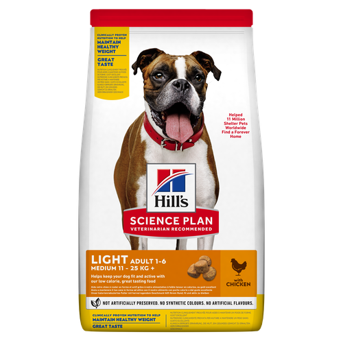 Hill's Science Plan Light Medium Adult Chicken 14 kg - MyStetho Veterinary