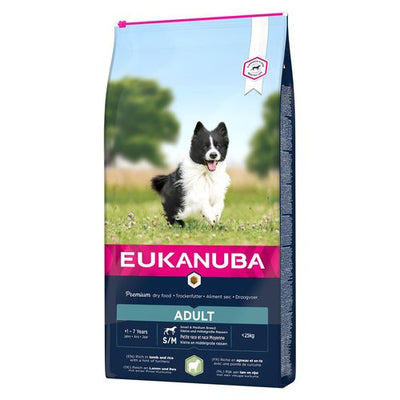 Eukanuba Adult, agneau & riz, Small/Medium - MyStetho Veterinary