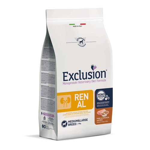 Exclusion Dog VET Adult Med&Lar Pork 2kg - MyStetho Veterinary