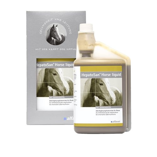 HepatoSan Horse liquid bouteille doseuse à 1000ml - MyStetho Veterinary