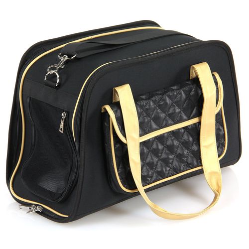 Hund- & Katzen-Tragtasche Salemo 45x18x30cm schwarz, swisspet - MyStetho Veterinary