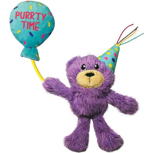 KONG Cat Occasions Birthday Teddy, 18 cm - MyStetho Veterinary