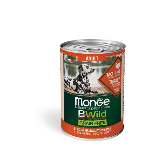 Monge BWild GF Wet Adult Turkey 400g - MyStetho Veterinary