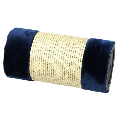 Swisspet Colonne en sisal avec peluche 30cm, D=15cm, bleue - MyStetho Veterinary