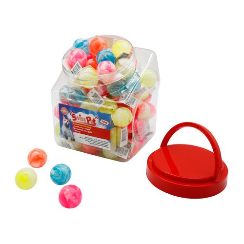 swisspet Color-Jumpys Bälle D=2.5cm assortiert 108 Stk. in SP-Trommel - MyStetho Veterinary