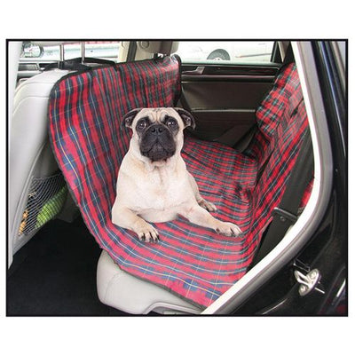 Swisspet couverture pour voiture Easy, quadrillée en rouge-bleu - MyStetho Veterinary