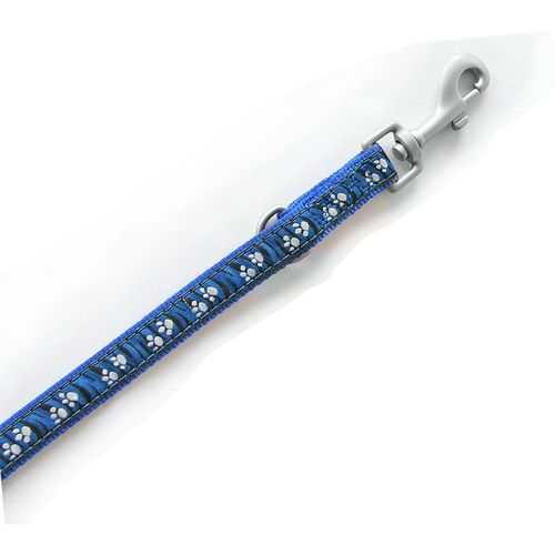 swisspet DoggyLine Führleine blau20/180 Nylon mit Pfoten motiv - MyStetho Veterinary