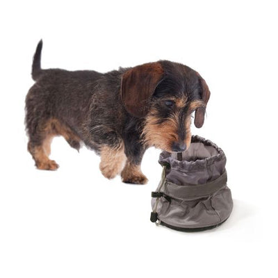 Swisspet Ecuelle de voyage en toile, grise - MyStetho Veterinary