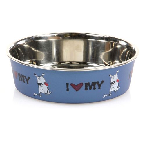 Swisspet Ecuelle en acier spécial I LOVE MY DOG - MyStetho Veterinary
