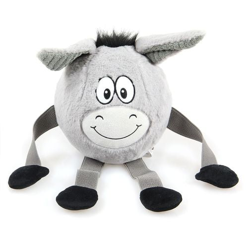 Swisspet Faceball âne en peluche, gris, sans couinement - MyStetho Veterinary