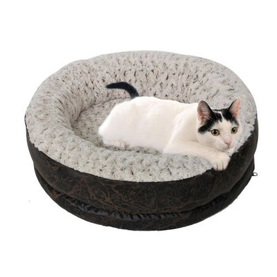 swisspet Hunde-u.Katzendonut Tibet 57x52x17cm, beige/dunkel-braun - MyStetho Veterinary