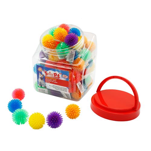 swisspet Mini-Jumpys Bälle D=3.2cm assortiert 108 Stk in SP-Trommel - MyStetho Veterinary