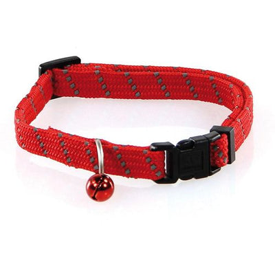 Swisspet ReflectLine collier p.chats rouge 10mm/20-30cm - MyStetho Veterinary