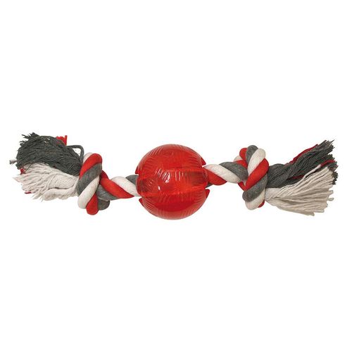 Swisspet Strong Ball avec corde, ø5.5cm, L: 18cm - MyStetho Veterinary
