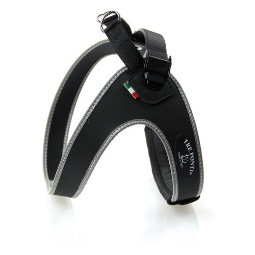 TrePonti Geschirr Reflektiv Schwarz 4,5 Geschirr - bis 20kg - MyStetho Veterinary