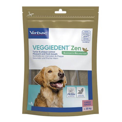 Veggiedent Zen chiens L (> 30 kg) 15 pièces Virbac 