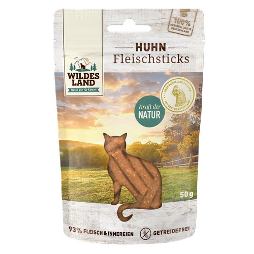 Wildes Land Feline poulet Pur Sticks 50g - MyStetho Veterinary